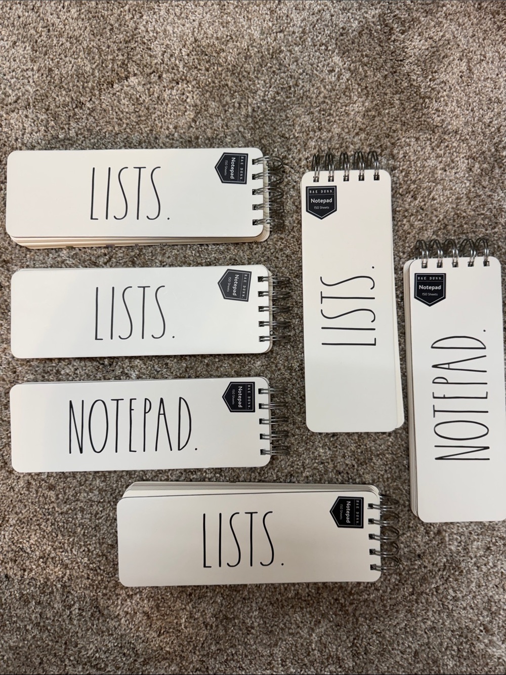 NEW 6 Rae Dunn notepads
